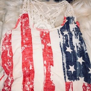 American Flag Tank Top